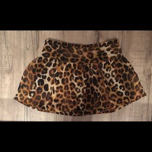 Express Leopard Mini Skort